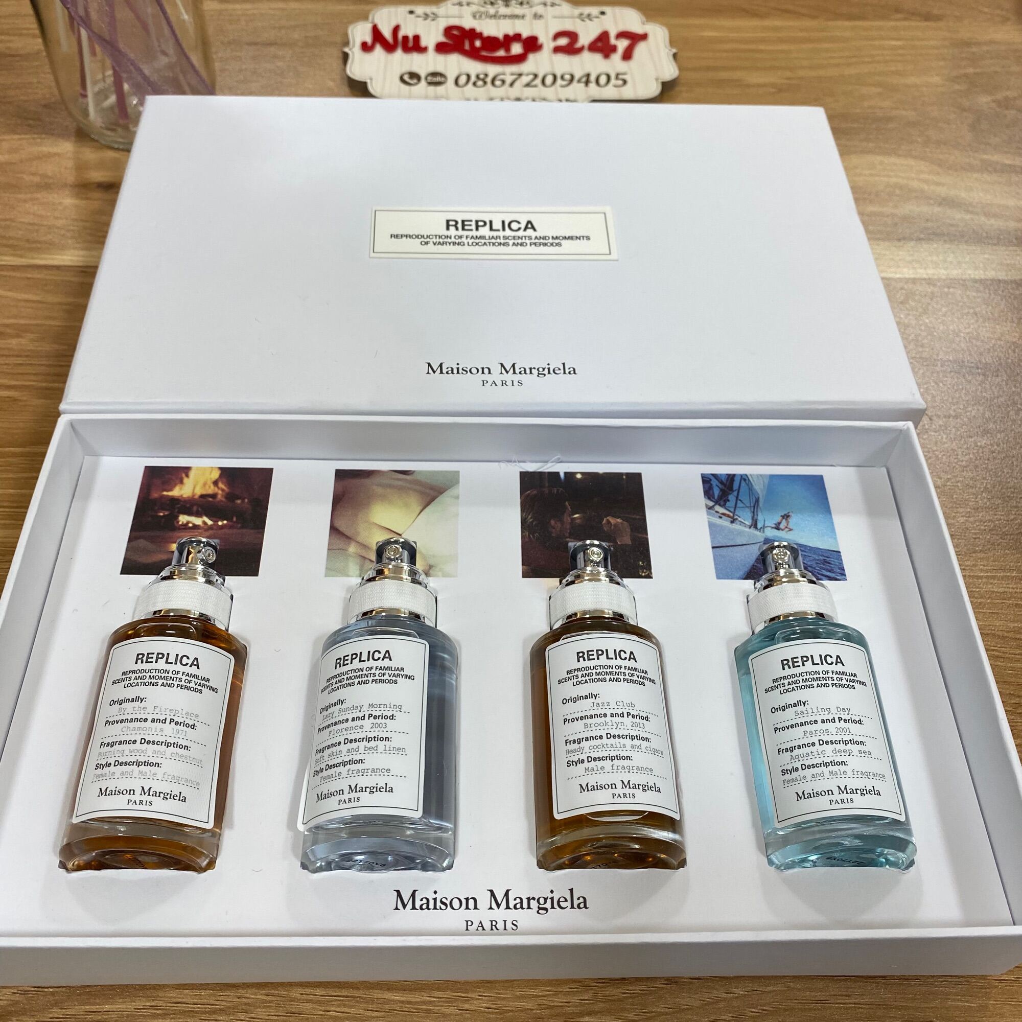 SET 4 NƯỚC HOA Replica Maison Martin Margiela MINI 30ML