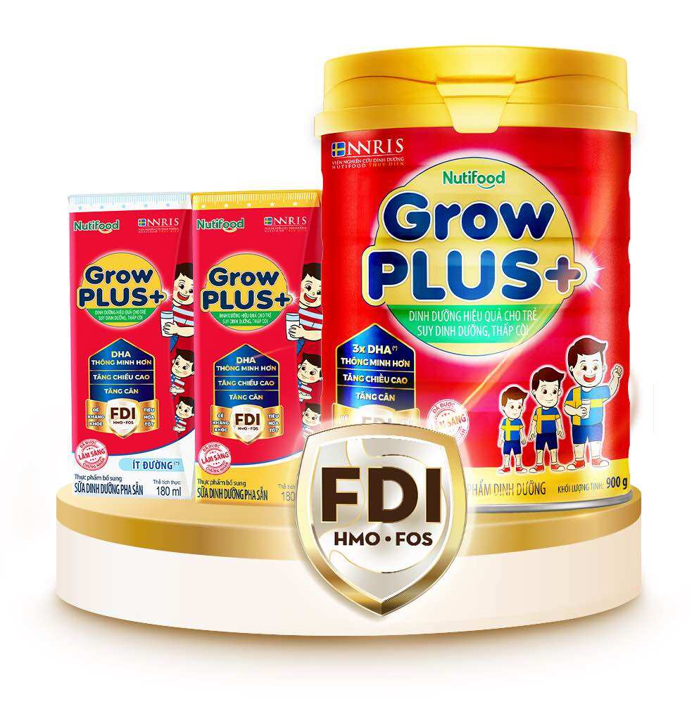 Sữa bột Nutifood GrowPLUS+ đỏ (900g)