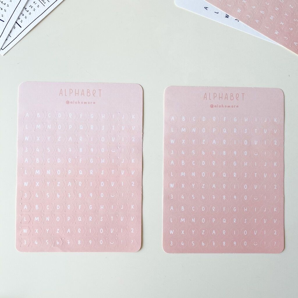 Hình Dán Alphabet / Letter Sticker Sheet