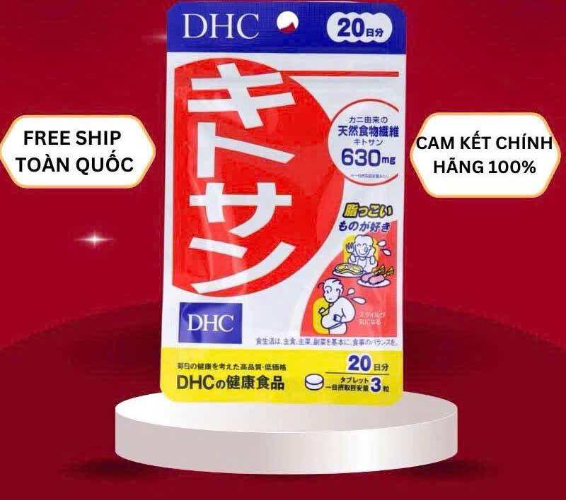 Combo 2 gói giảm mỡ bụng đùi tay Chitosan DHC nhật bản 20 ngày