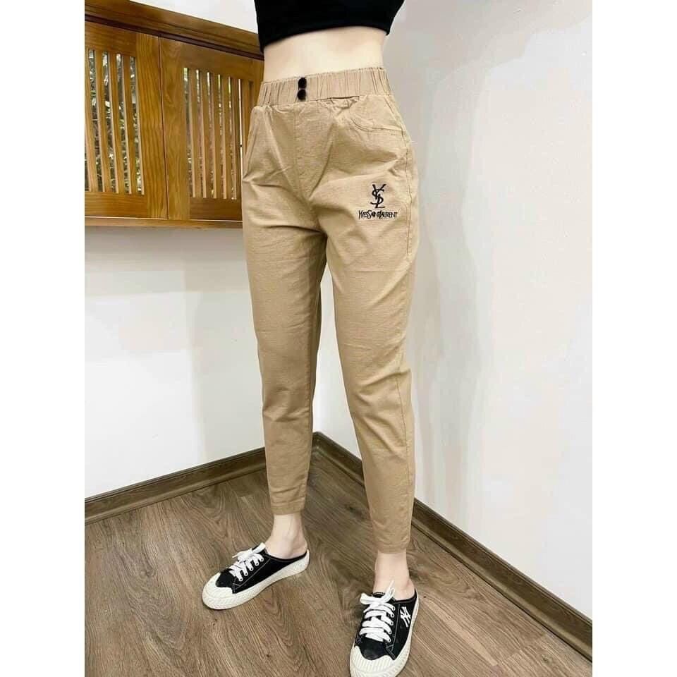 QUẦN BAGGY THÊU CO GIÃN NHẸ