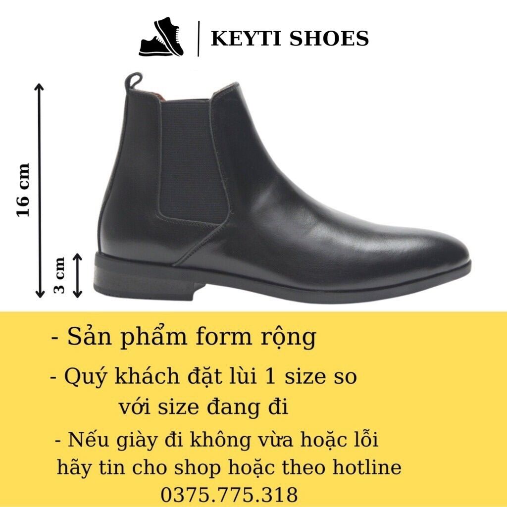 Giày bốt nam Chelsea Boots Classic đế khâu ( đặt lùi 1 size)