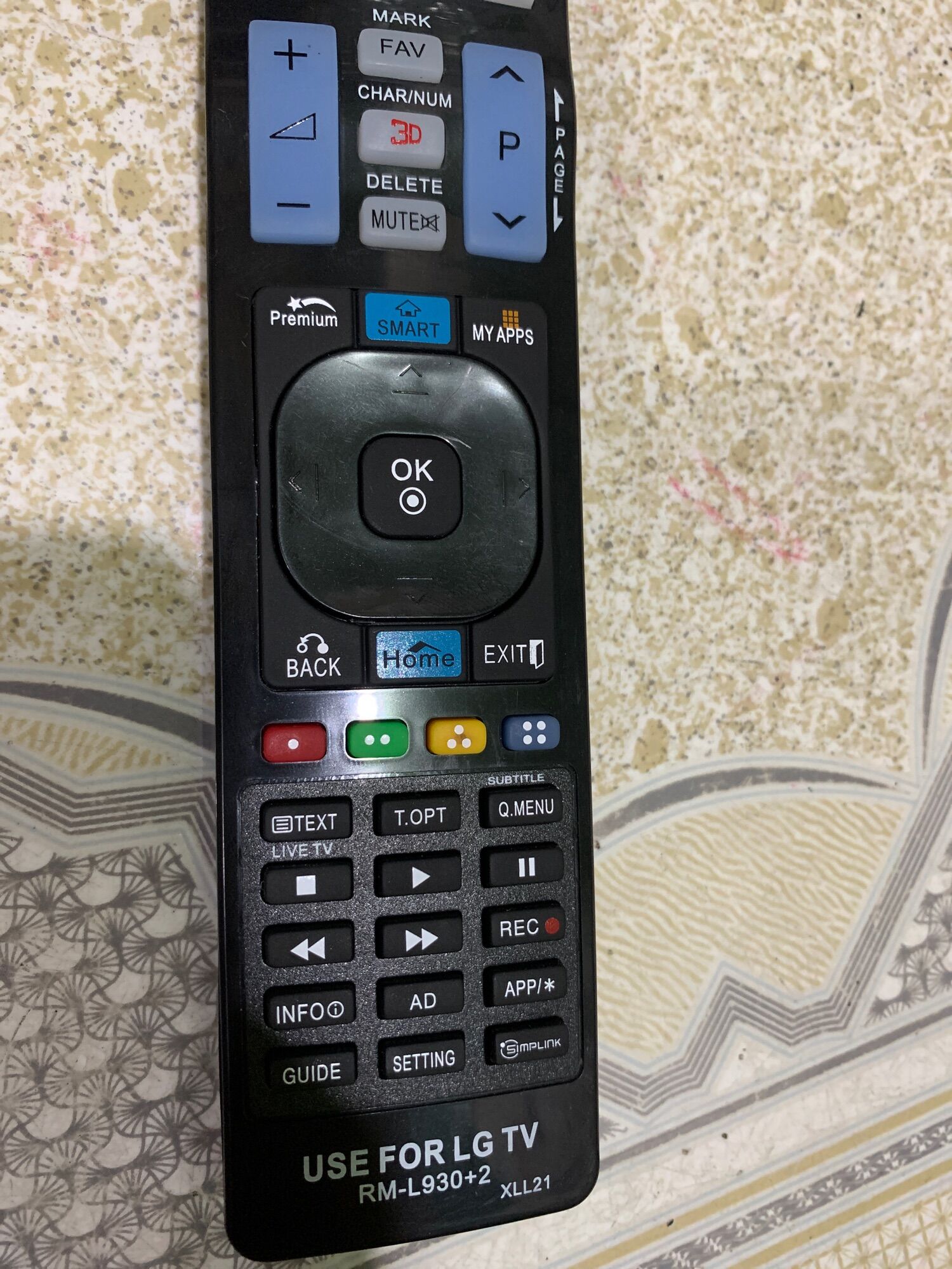 REMOTE ĐIỀU KHIỂN TIVI LG RM-L930+2