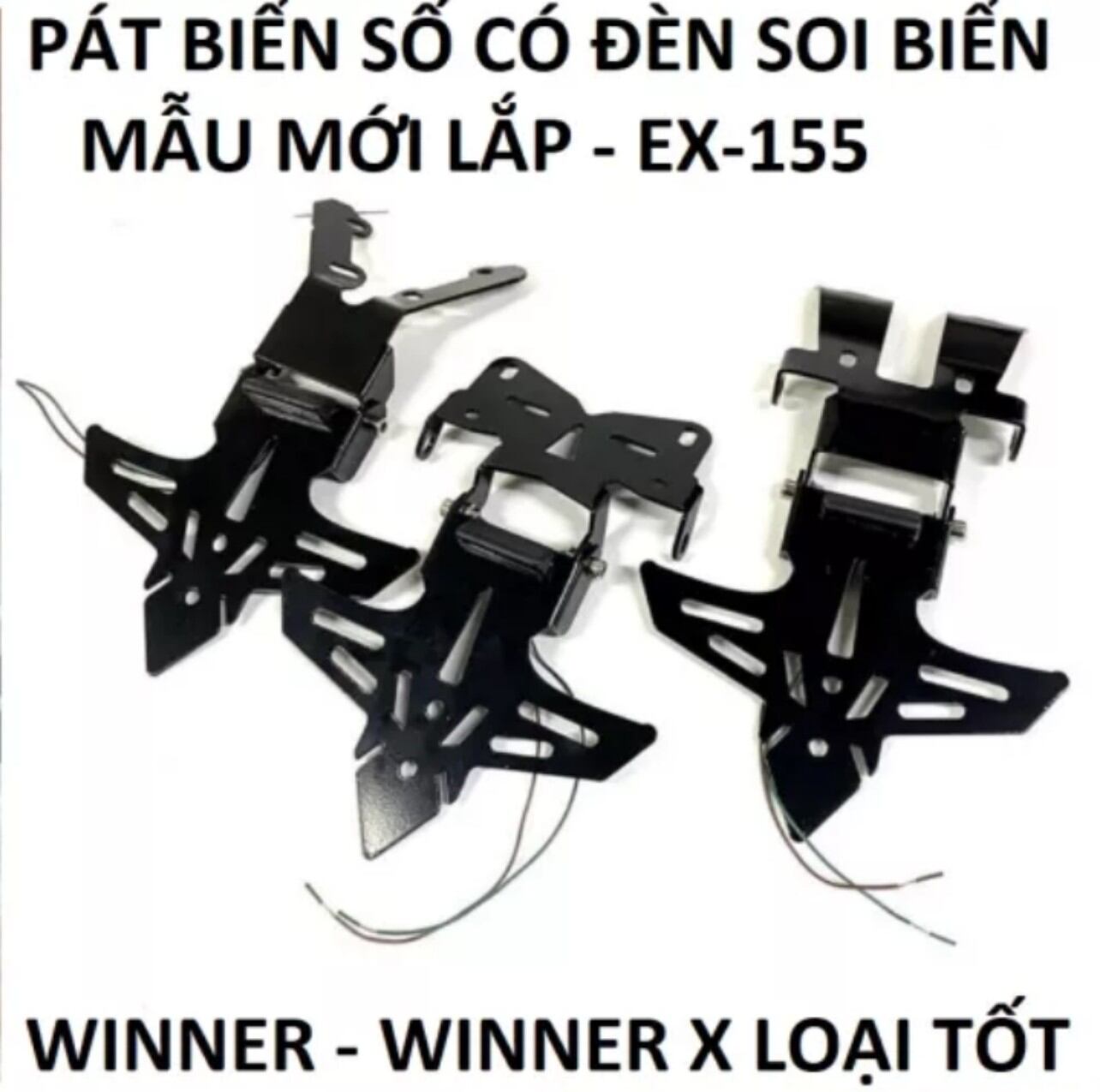 SIÊU GIÁ VỚI 1 BỘ PAT GẮN BIỂN SỐ XE EX155 SẢN PHẨM CÓ ĐÈN LED GẮN XIN NHAN ĐƯỢC HÀNG BAO ĐẸP BAO CHẤT LOẠI GIÀY TỐT