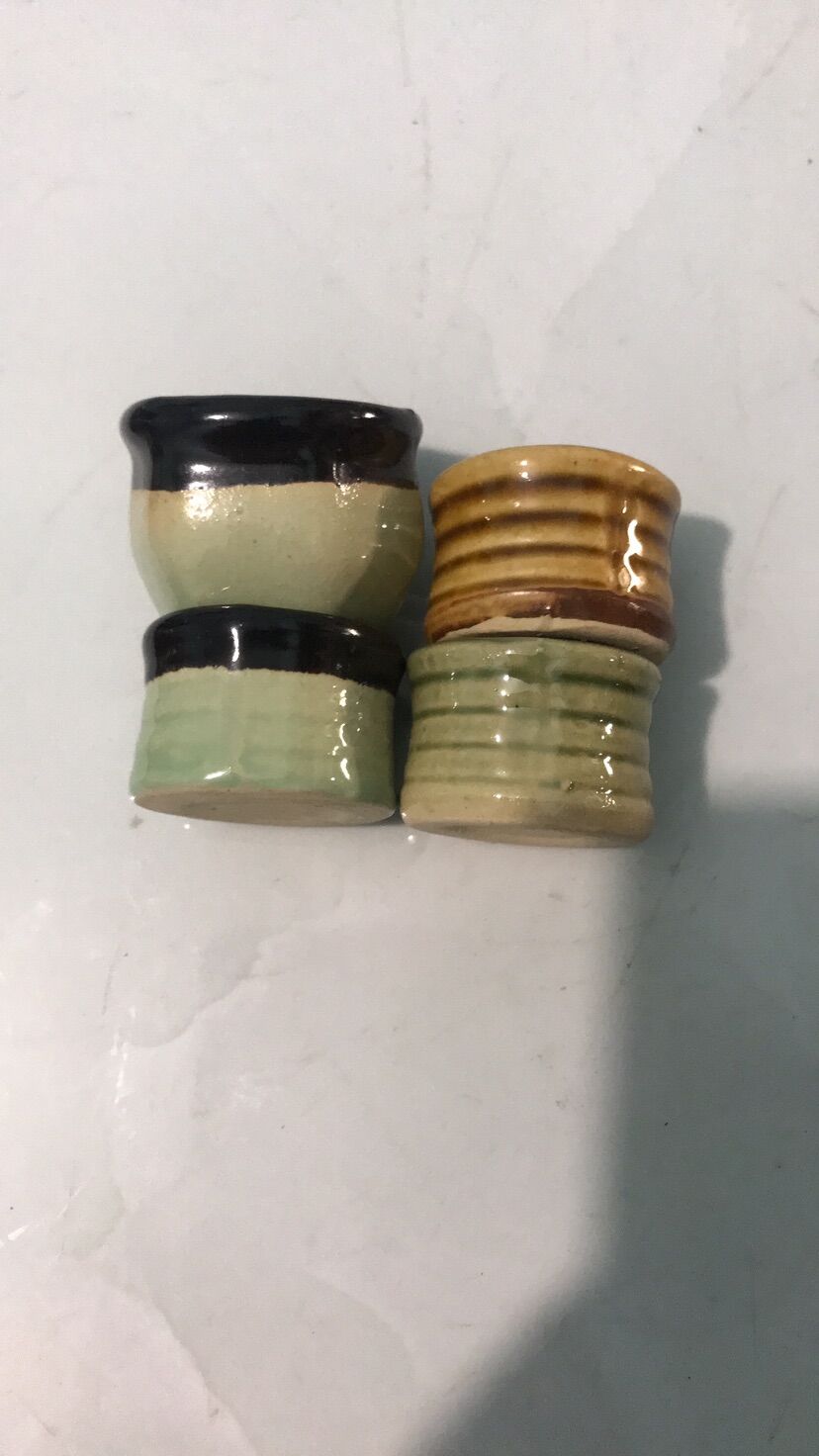 Combo 10 chậu sứ mini (3x3cm) trồng sen đá, làm handmade