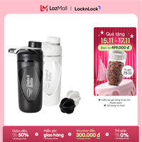 HAP949 - Bình lắc Lock&Lock Balance Shake It Bottle 800ml- Banh lắc, nắp liền, độ bền cao, vạch chia thể tích tiện lợi  - Hàng chính hãng