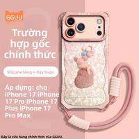 Ốp lưng GGUU cho iPhone 16 Pro Max bằng silicon có dây đeo chéo phong cách
