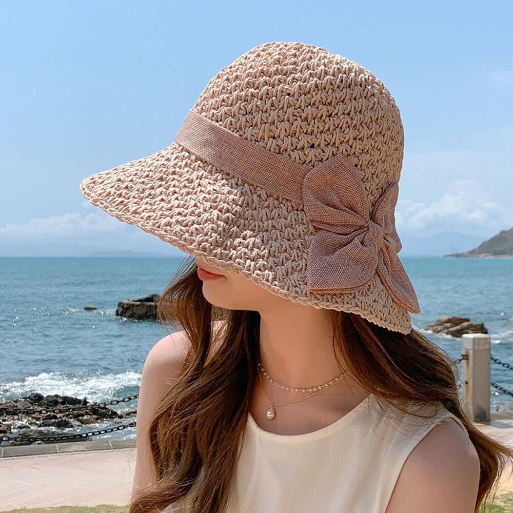 mũ cõi đi biển thắt nơ sau