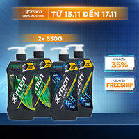 [MỚI] Combo 2 Tắm Gội 2in1 Xmen Amazon Hunt/Vegas Delight 630g - Công nghệ mùi hương giúp tinh thần phấn chấn