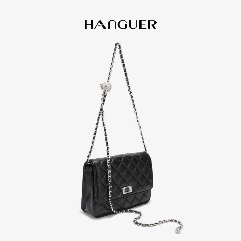 Hanguer & CK Túi Phát Tài Dây Xích Trần Trám Quả Cầu Vàng Nhỏ Thiểu Số Màu