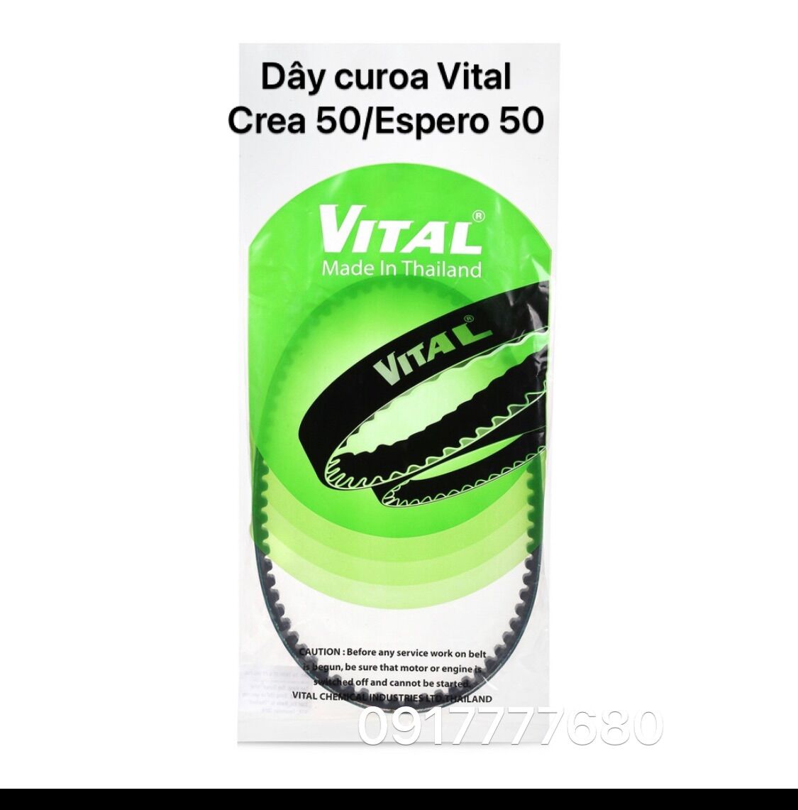 Dây curoa cho xe điện 50cc espero crea espero classic vespa 50 chính hãng vital made in thailand