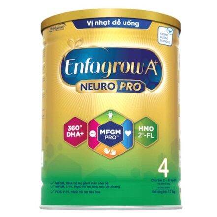 Sữa bột Enfagrow A+ 4 Vị nhạt 3,3kg/ 2,2kg/ 1,7kg Vị nhạt