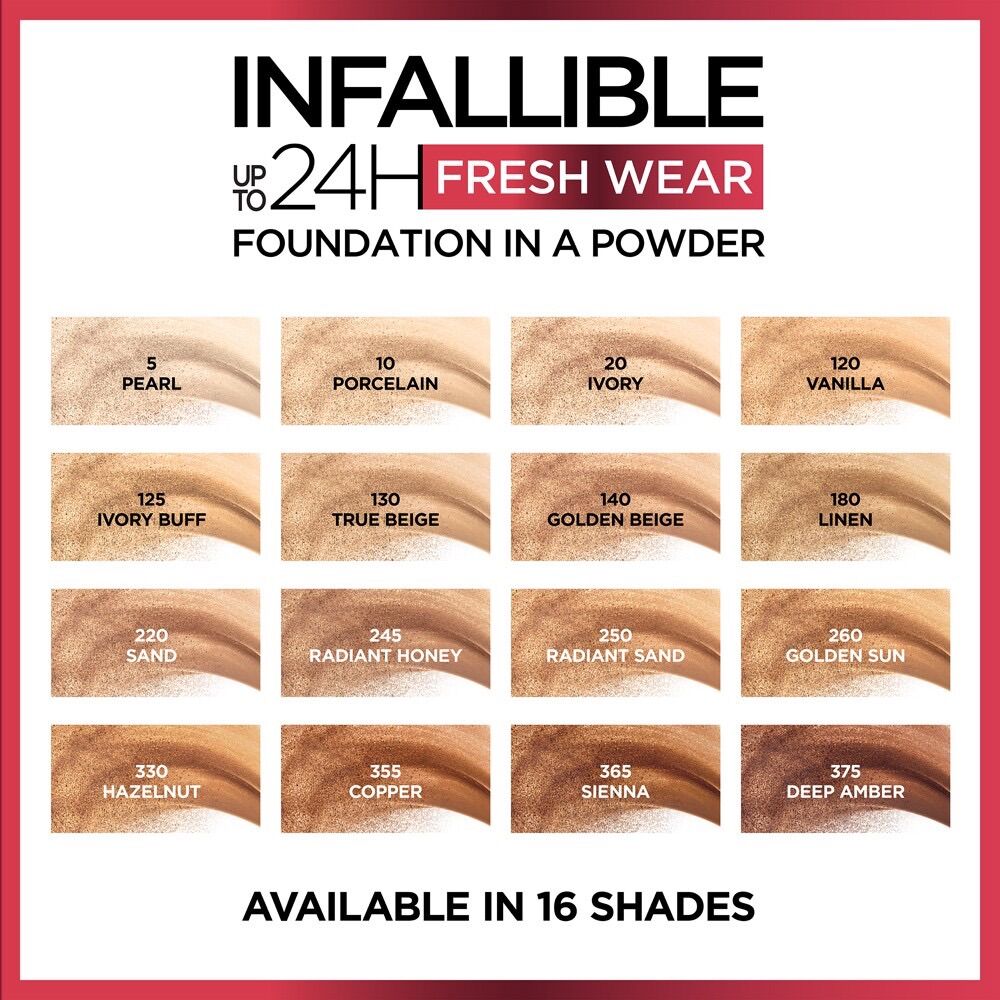 Phấn phủ kiềm dầu lên đến 24h L'oreal infallible pro - matte (USA)