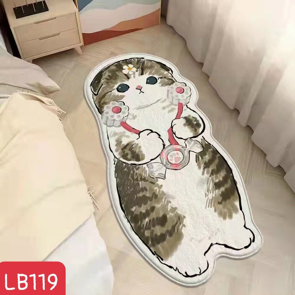 Thảm lau chân hình mèo 3D siêu cute