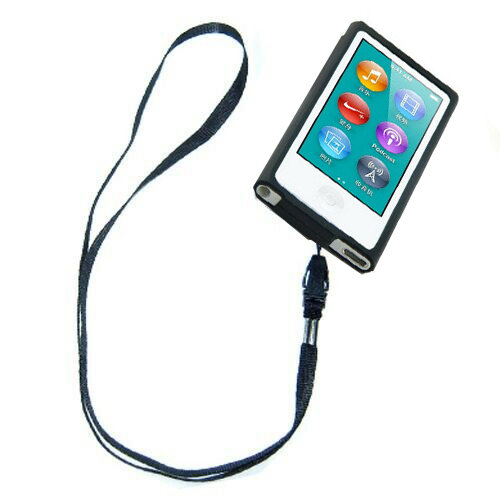 Applicable to Apple IPod Nano7 Protective Case Nano 8 Generation Silicone Case Fruit QQ Frozen Case Drop-Resistant Soft Case Lanyard Shell
