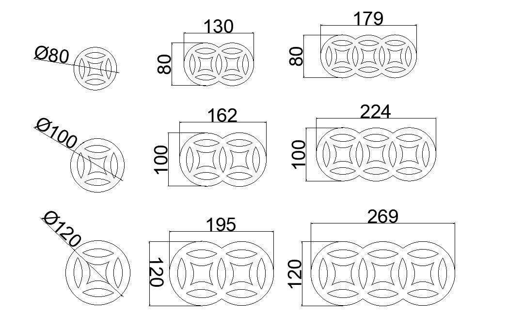 đồng tiền sắt dày 3mm phi 80, phi 100, phi 120 cho hàng rào cửa cổng