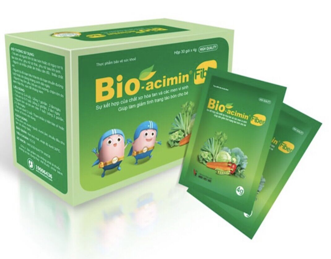 Bio - acimin fiber thêm chất xơ chẳng sợ táo bón đặc chế dành riêng cho trẻ táo bón