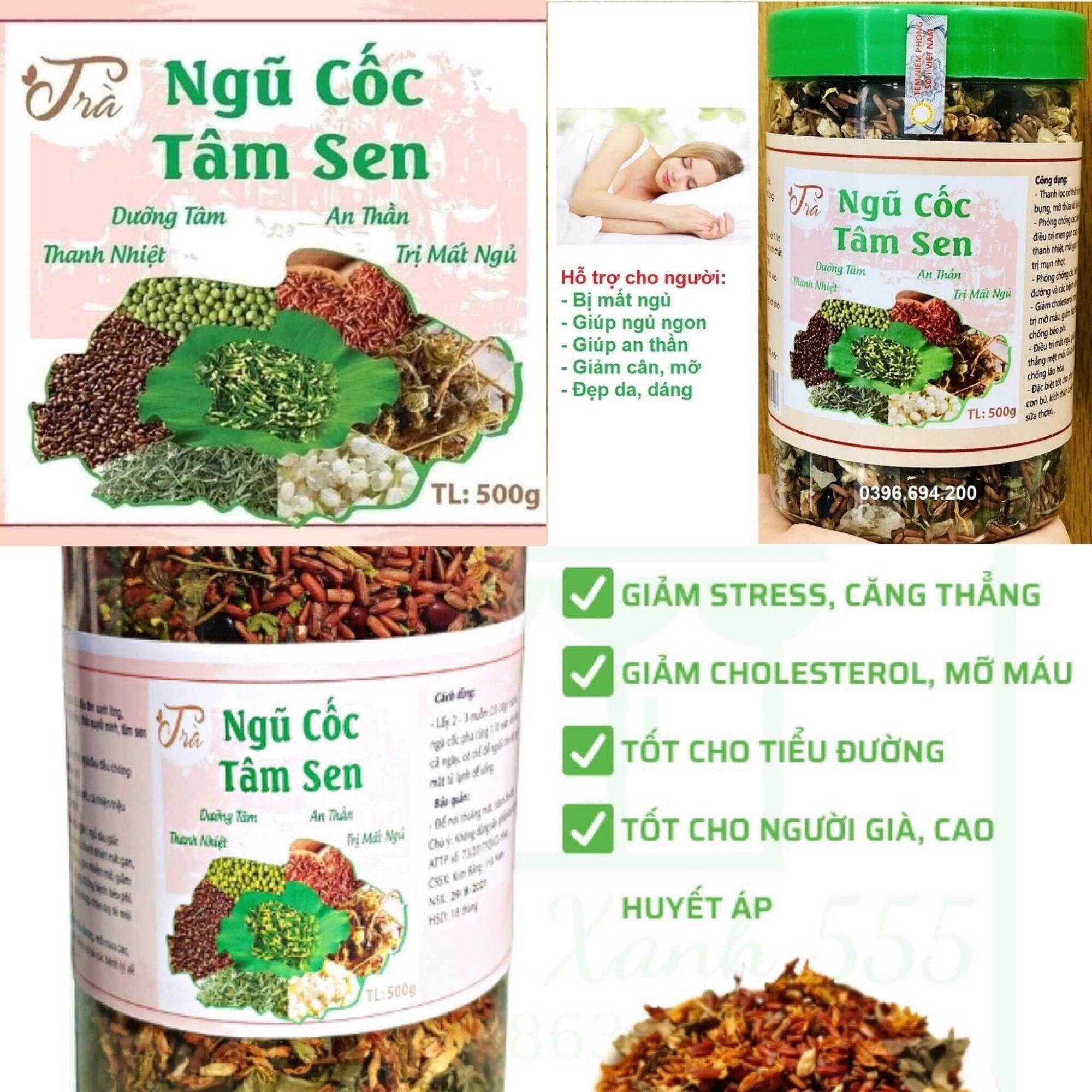 Trà ngũ cốc tâm sen 350g