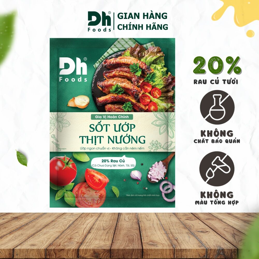 Sốt ướp thịt nướng DH dạng gói 65gr