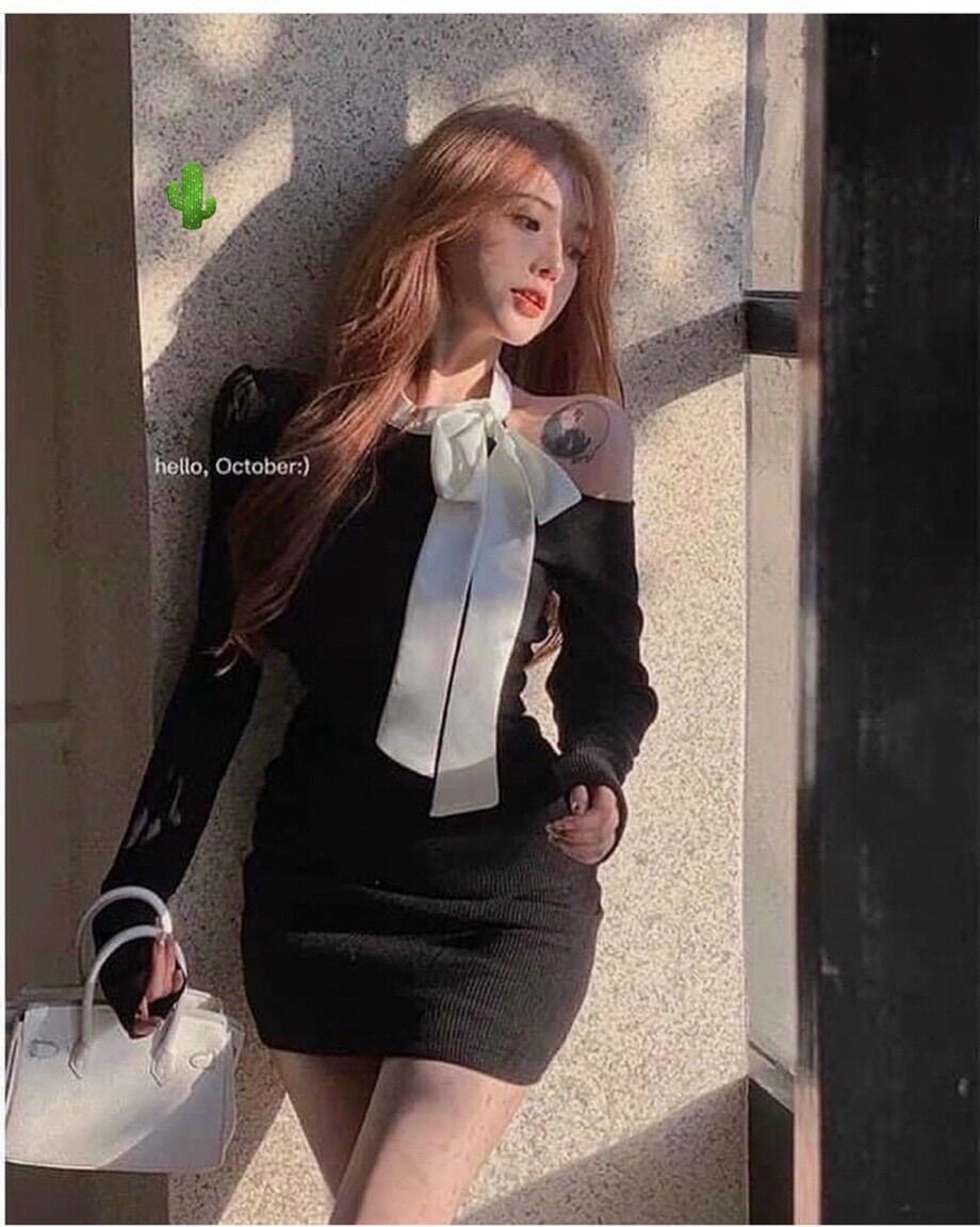 Đầm ôm tiểu thư nơ xinh PC