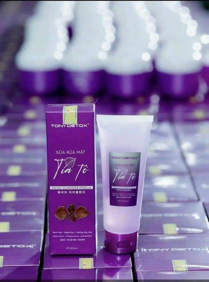 Sữa rửa mặt tía tô giúp trắng sạch da,ngừa mụn, giảm thâm nám