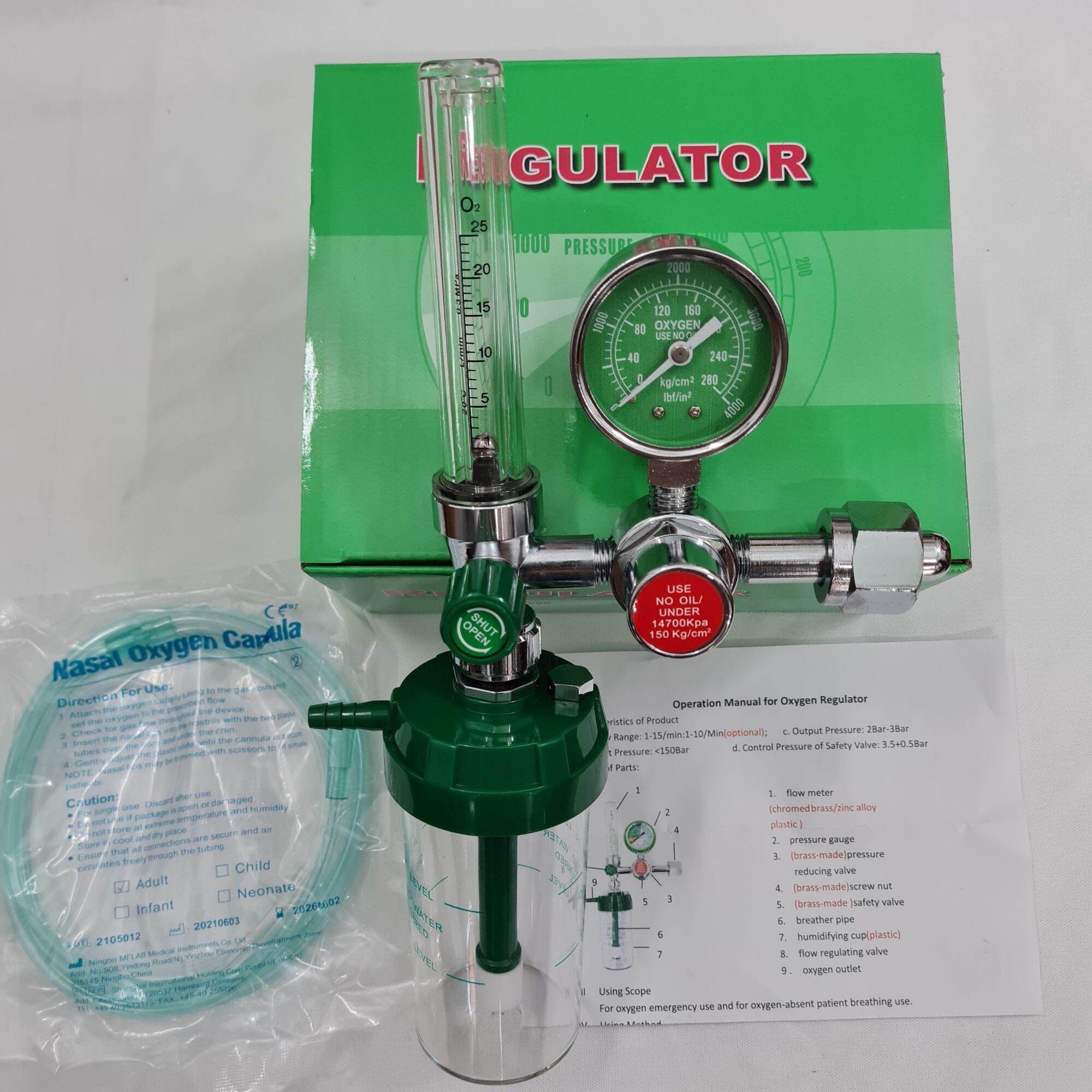 Đồng Hồ Oxy Y tế _Đồng Hồ Gắn Bình Oxy Thở