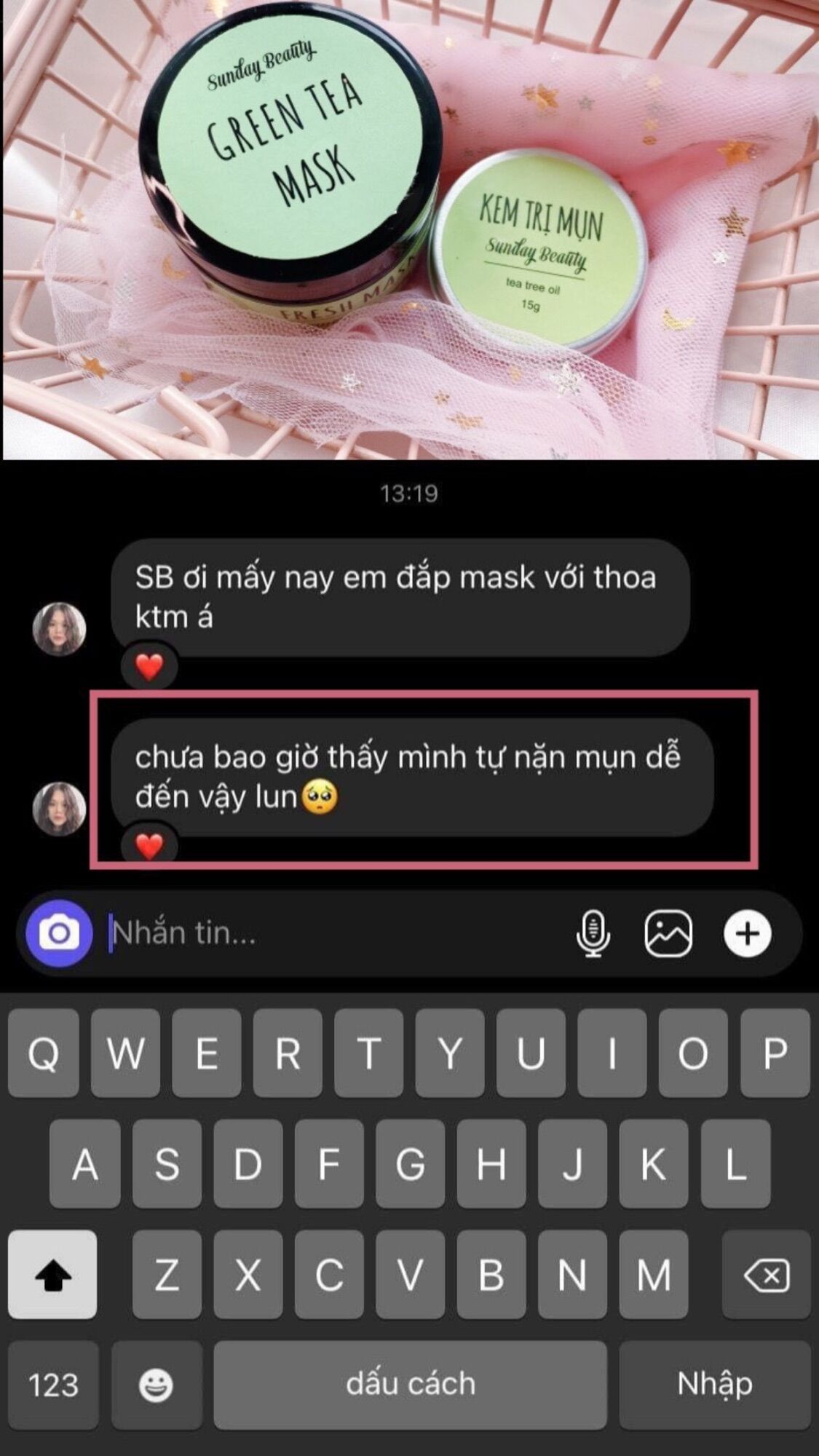 Mặt nạ Trà xanh handmade Sunday Beauty