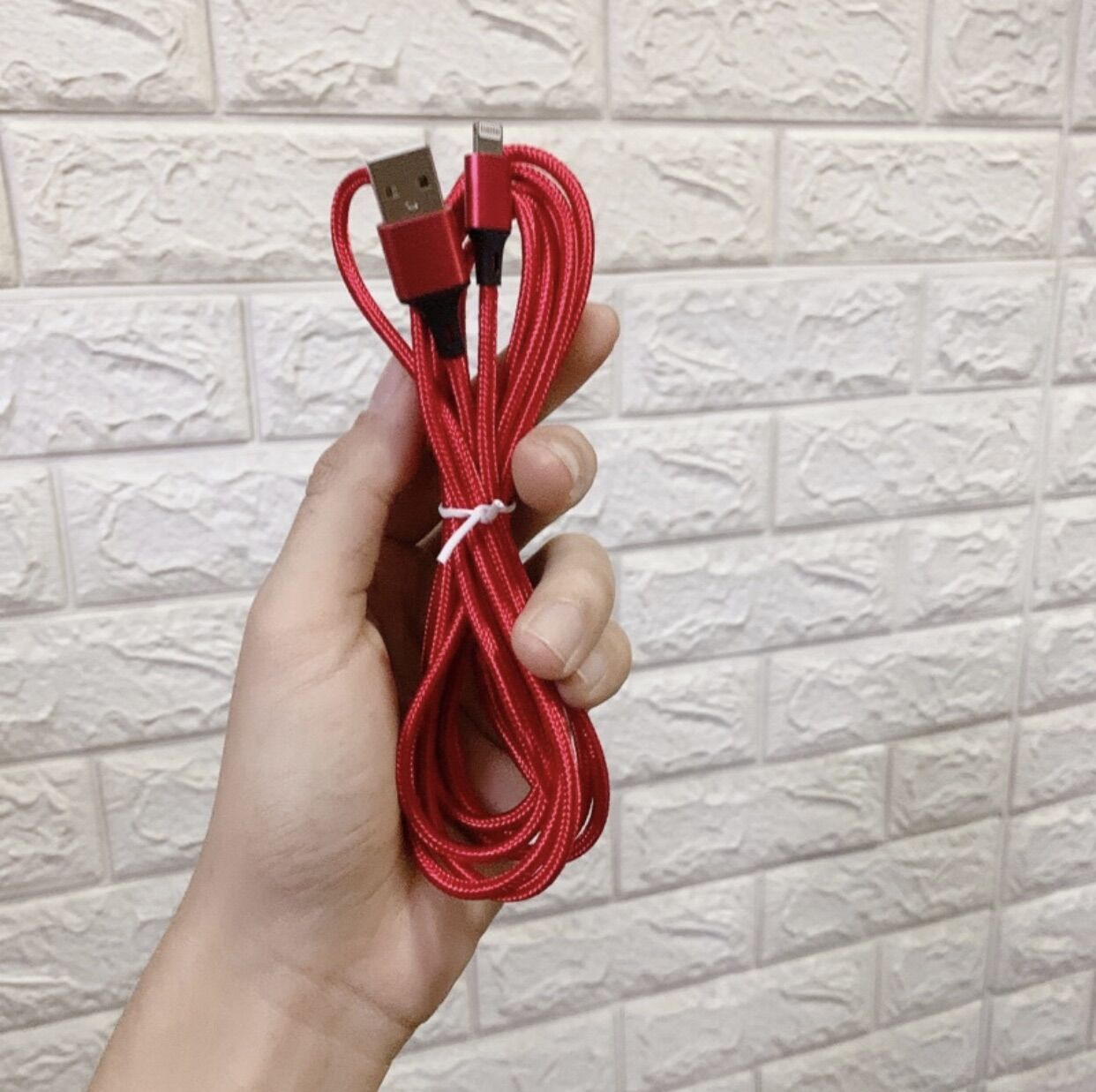 Dây cáp sạc 1m5 bọc vải dù dài chuẩn sạc Lightning /Micro usb /Type-C