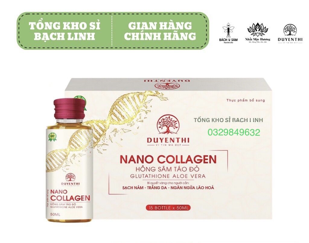 Nano colagen Hồng sâm táo đỏ - Bách y sâm