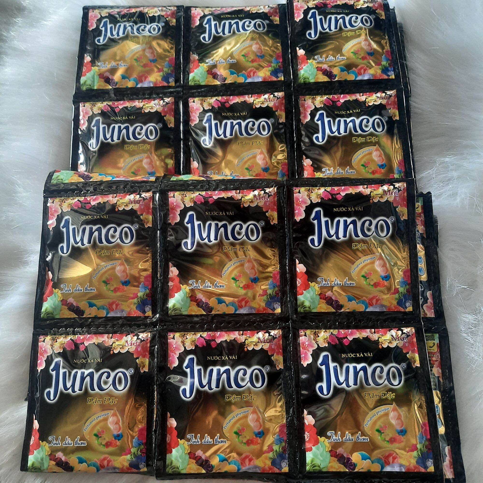 Nước xả vải junco hương đậm đặc 10 gói