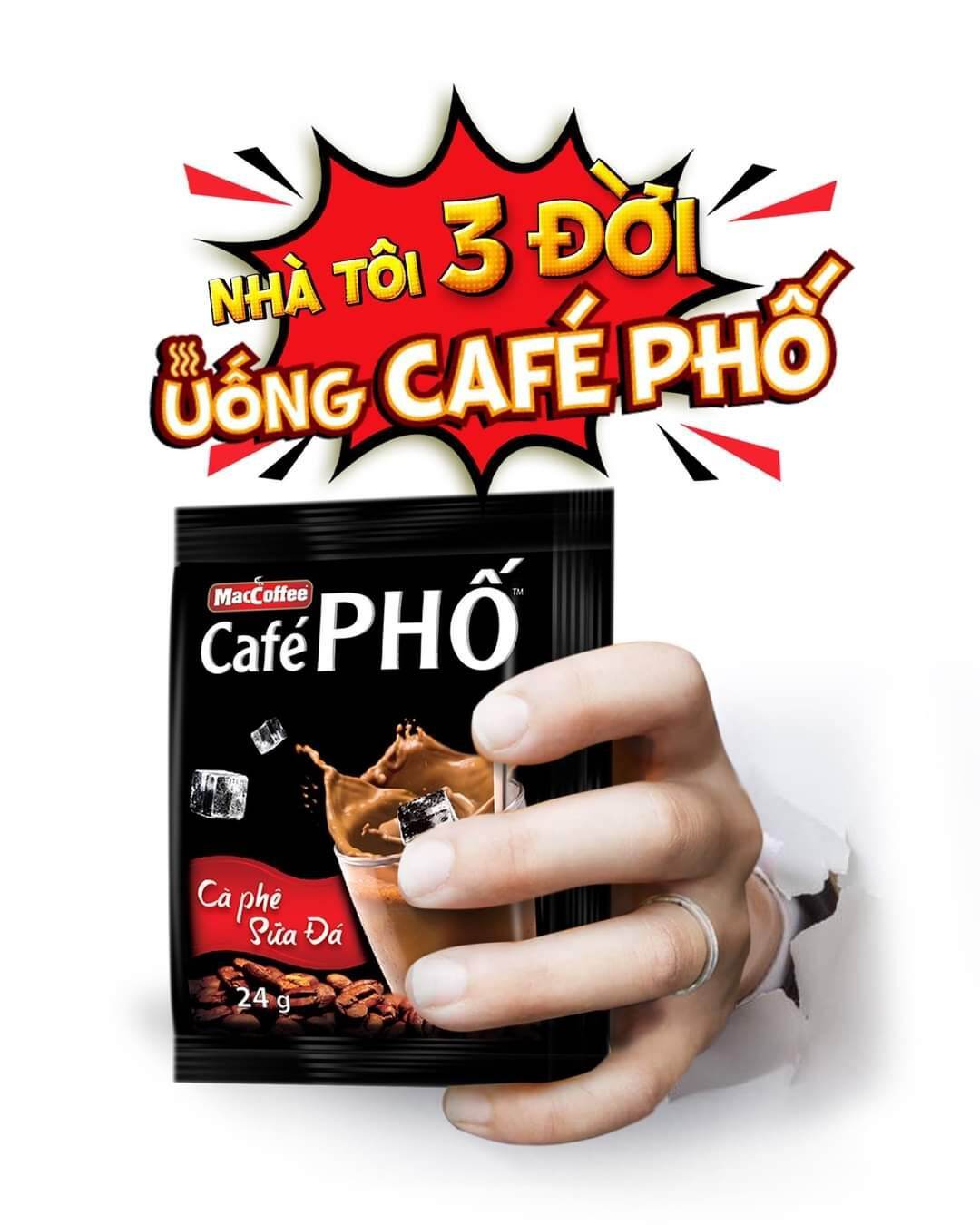 Dây 10 gói cà phê phố hòa tan siêu ngon