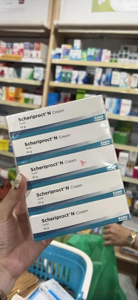 kem bôi trĩ scheriproct 10g thái lan