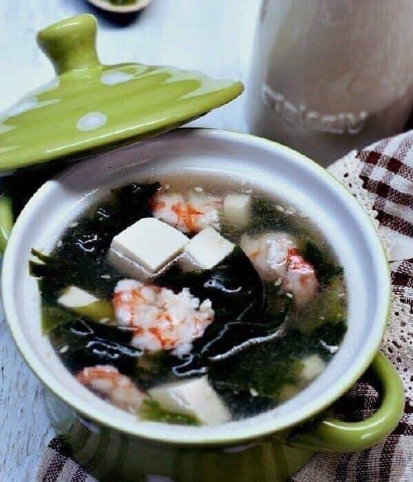 Canh rong biển miso