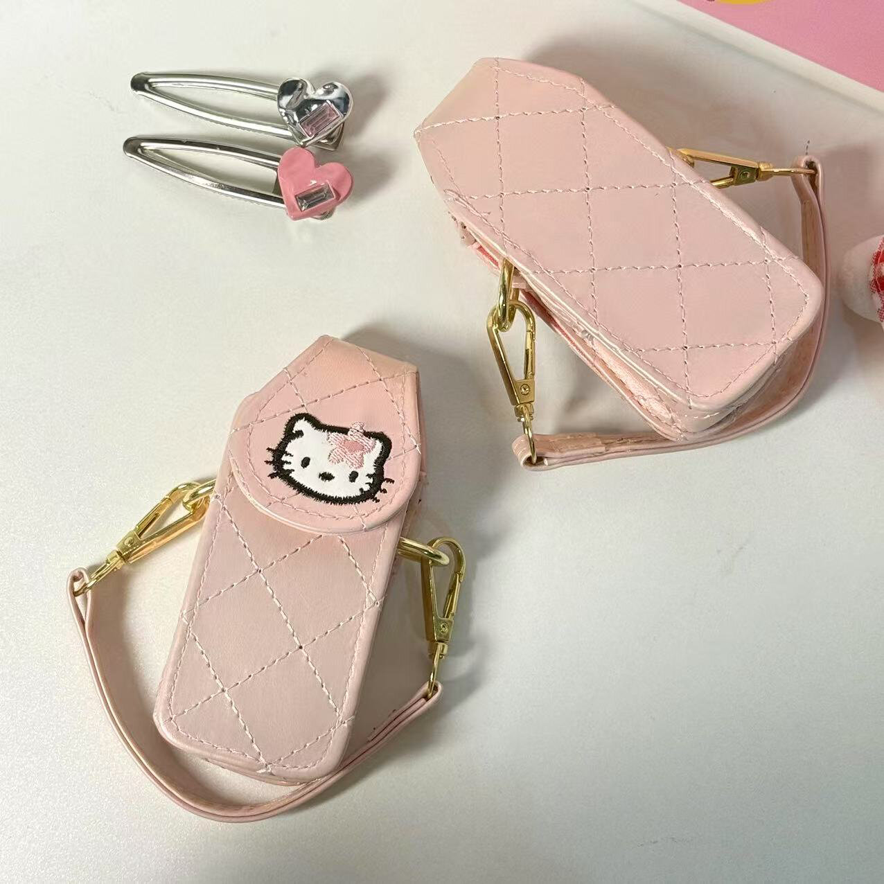 Túi Đeo Tai Nghe Kitty Sanrio Mini Túi Đeo Túi Xách Dễ Thương Túi Đeo Tai Nghe Hello Kitty 50 Năm Tú