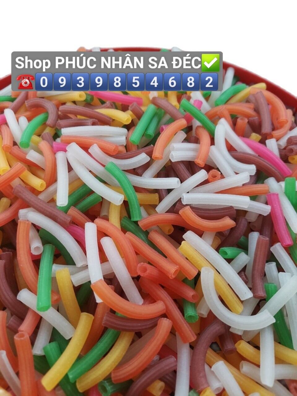 500 Gram  NUI RAU CỦ - Nui óng dài