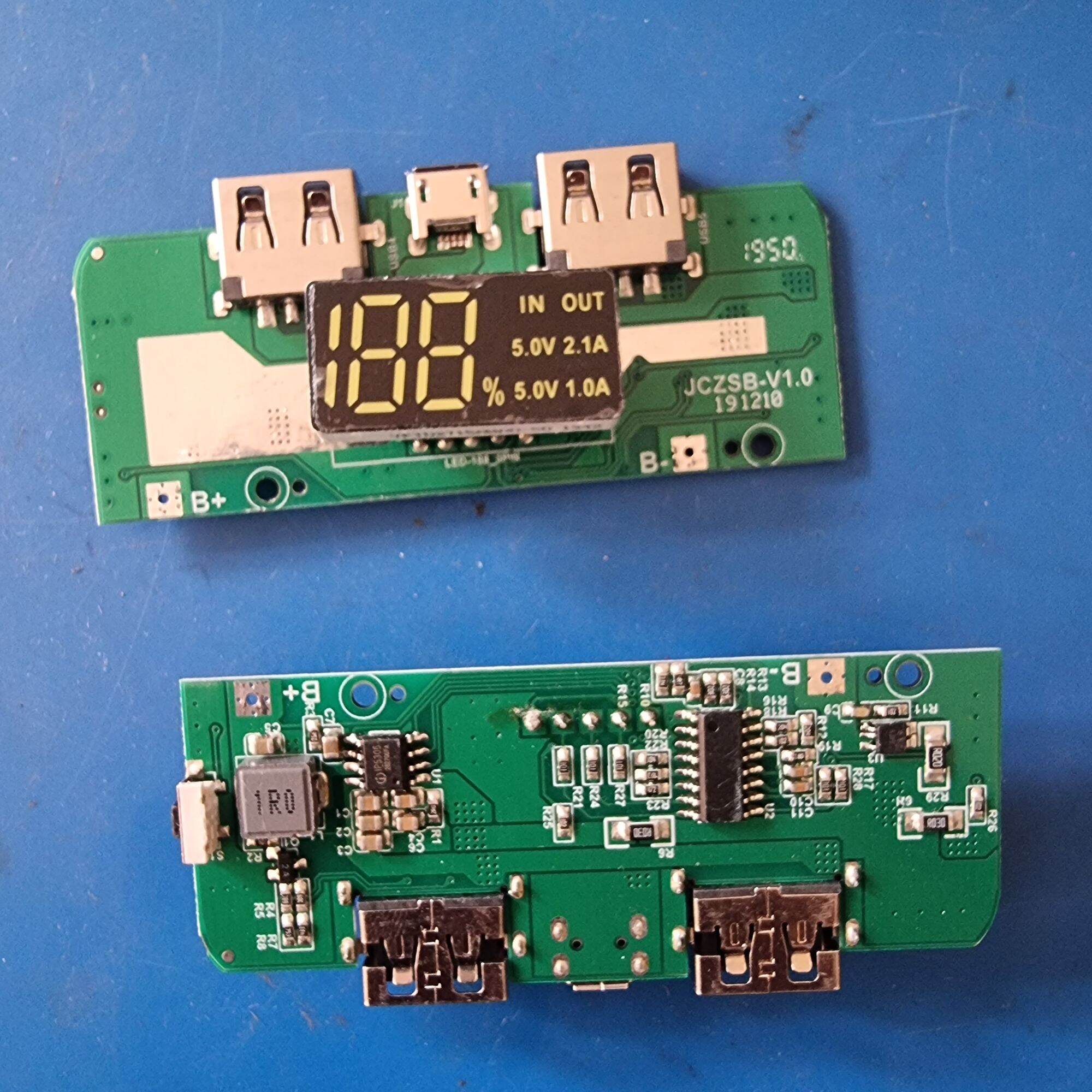Mạch sạc pin dự phòng 5v/2A có màn hình