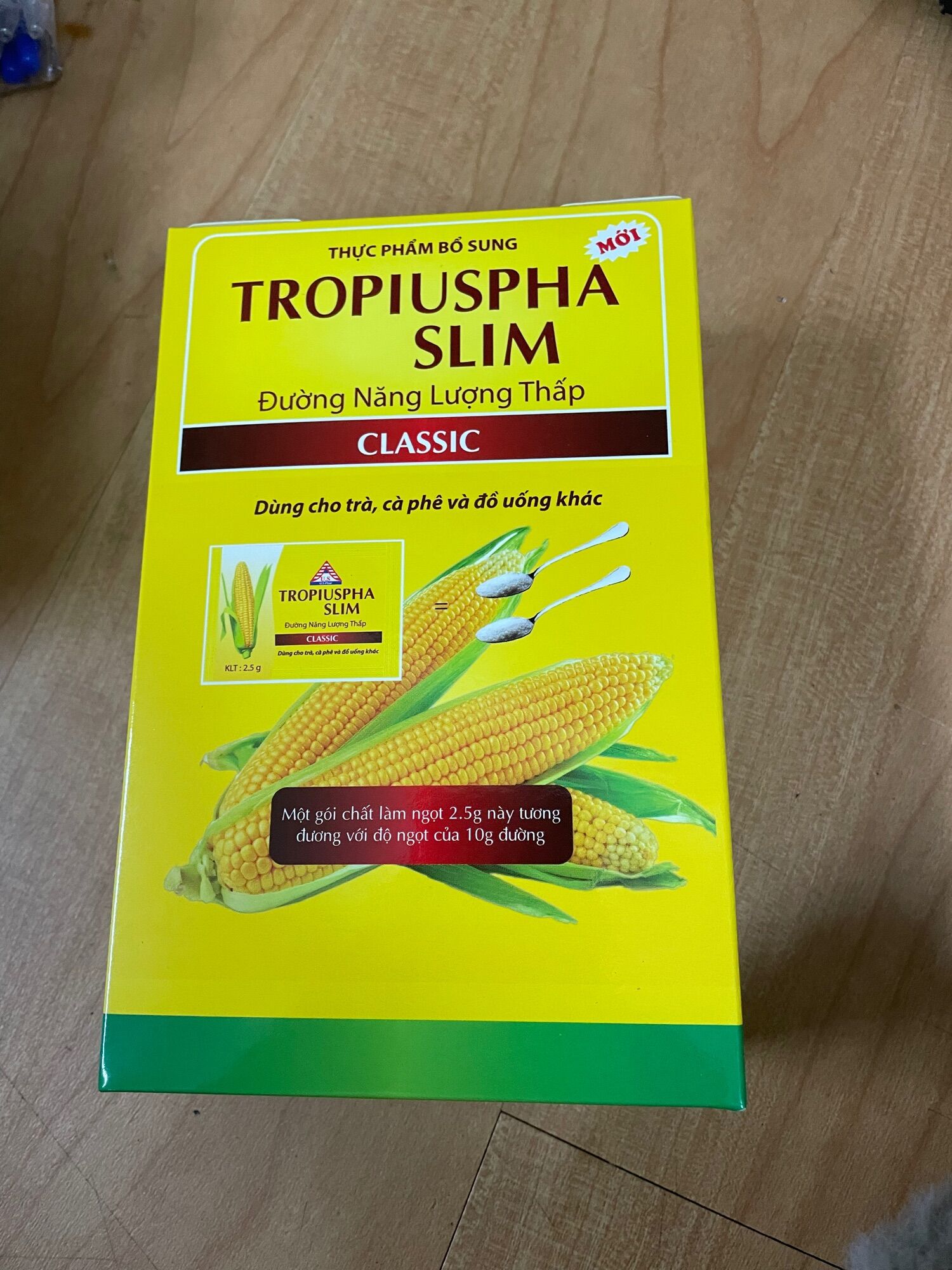 Đường bắp ăn kiêng Tropicana Slim - Hộp 50 gói