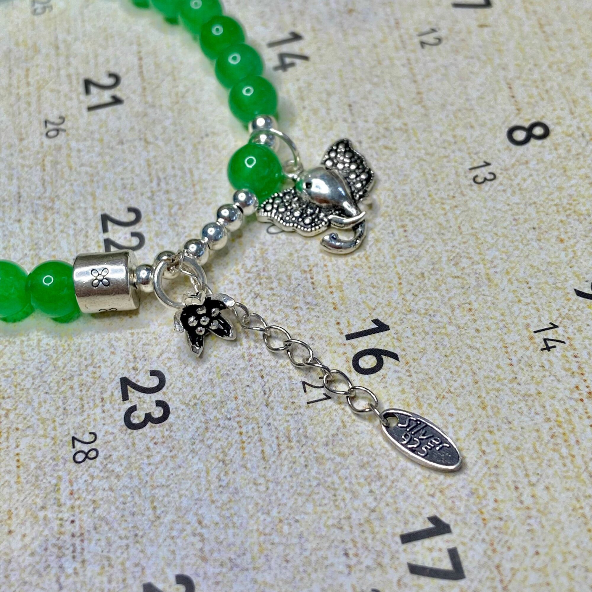 [Giá sỉ] Mã não xanh mix charm bạc