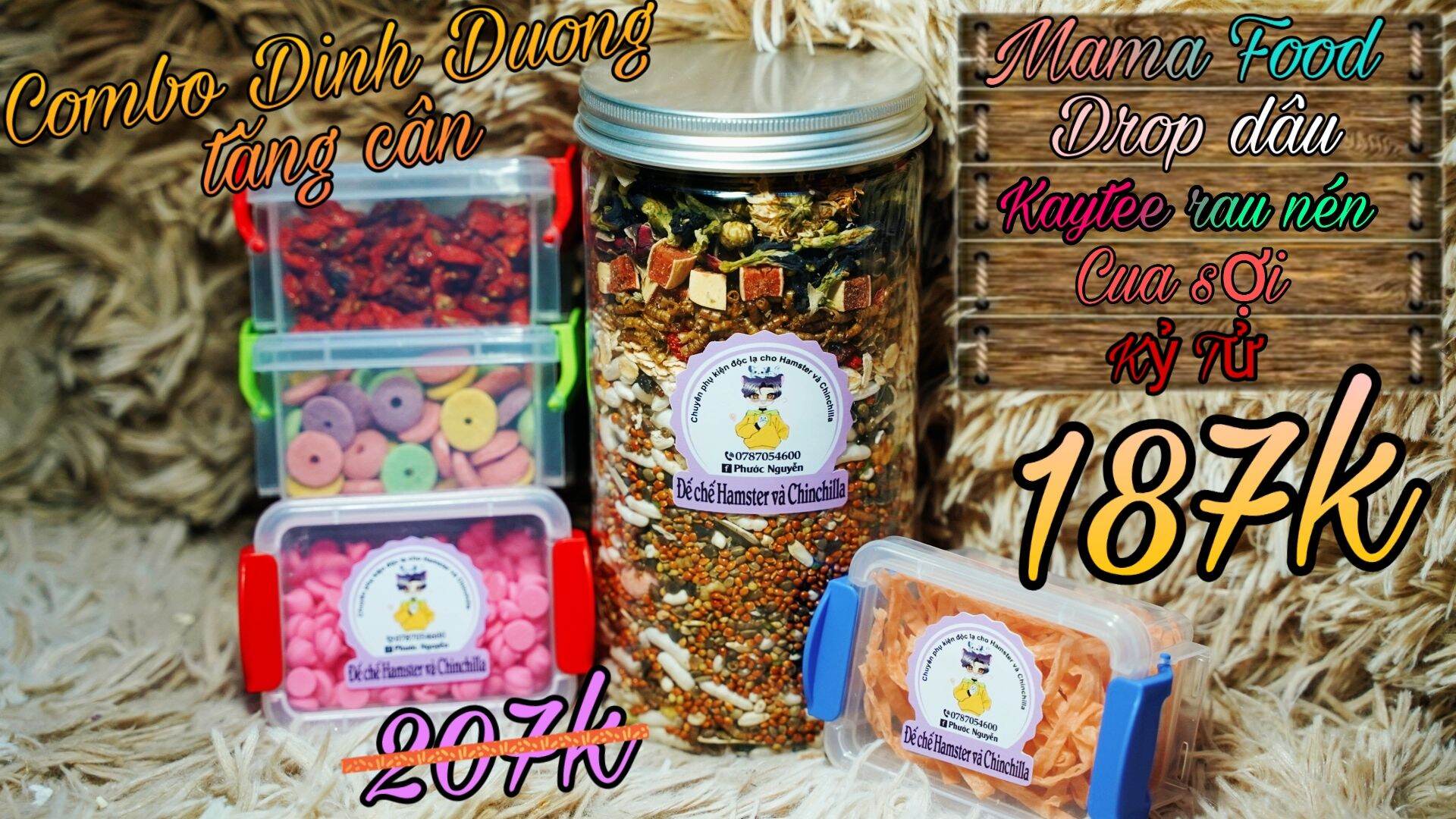 Combo tăng cân siêu tiết kiệm cho hamster