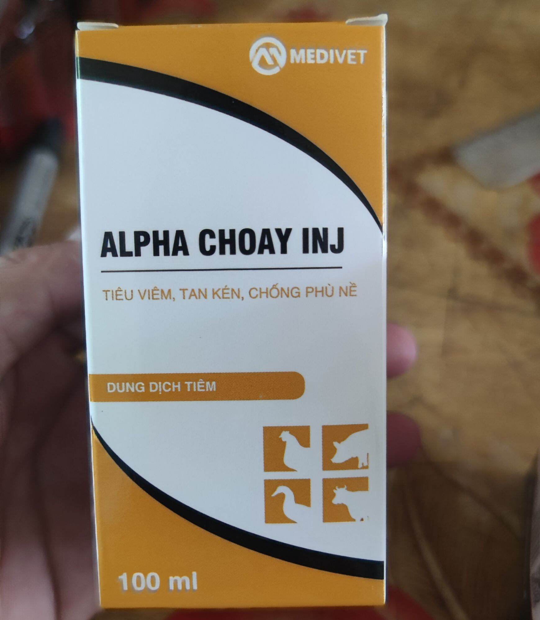 Tiêu kén tan màng kháng viêm Alpha choay 100ml - Cặp Alpha choay100ml + Speclinjec 100ml