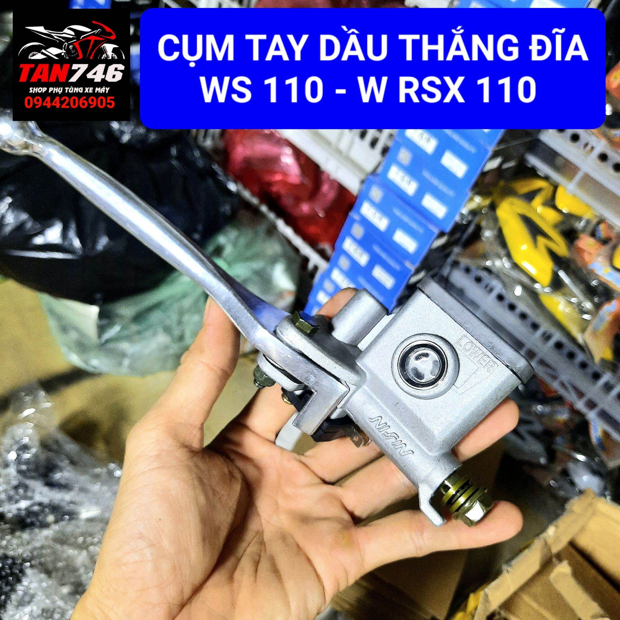 Cụm tay dầu thắng đĩa cho ws110, rsx, wave blade và nhiều dòng xe khác cùng cỡ. cùm bơm dầu tay thắng trên taiwan