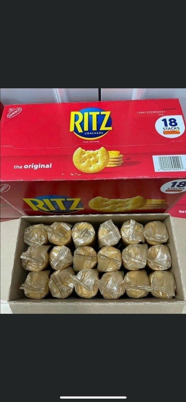 Bánh Ritz chính hãng Mỹ thùng 18 cây