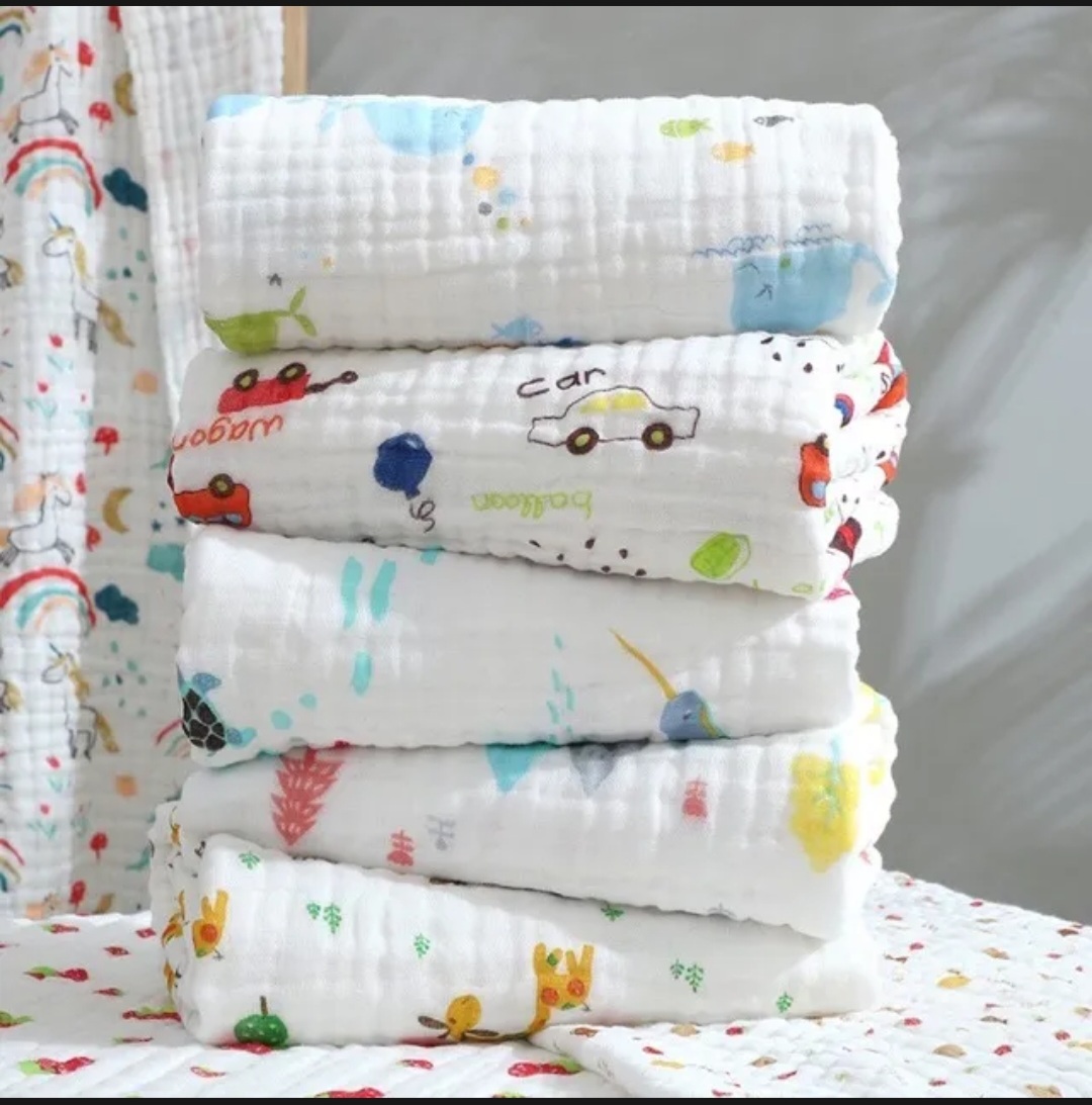 Khăn xô rửa mặt 6 lớp cho bé