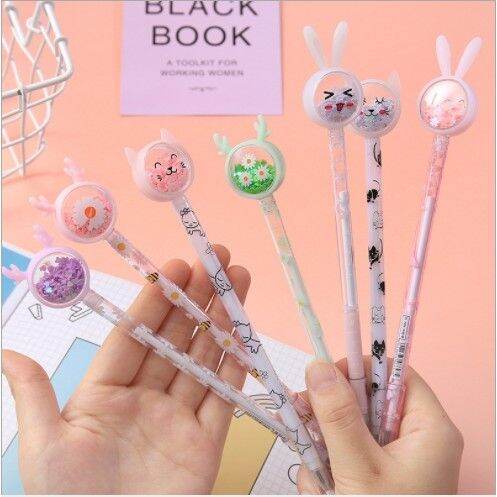 Combo 2 bút thỏ mèo daisy lấp lánh