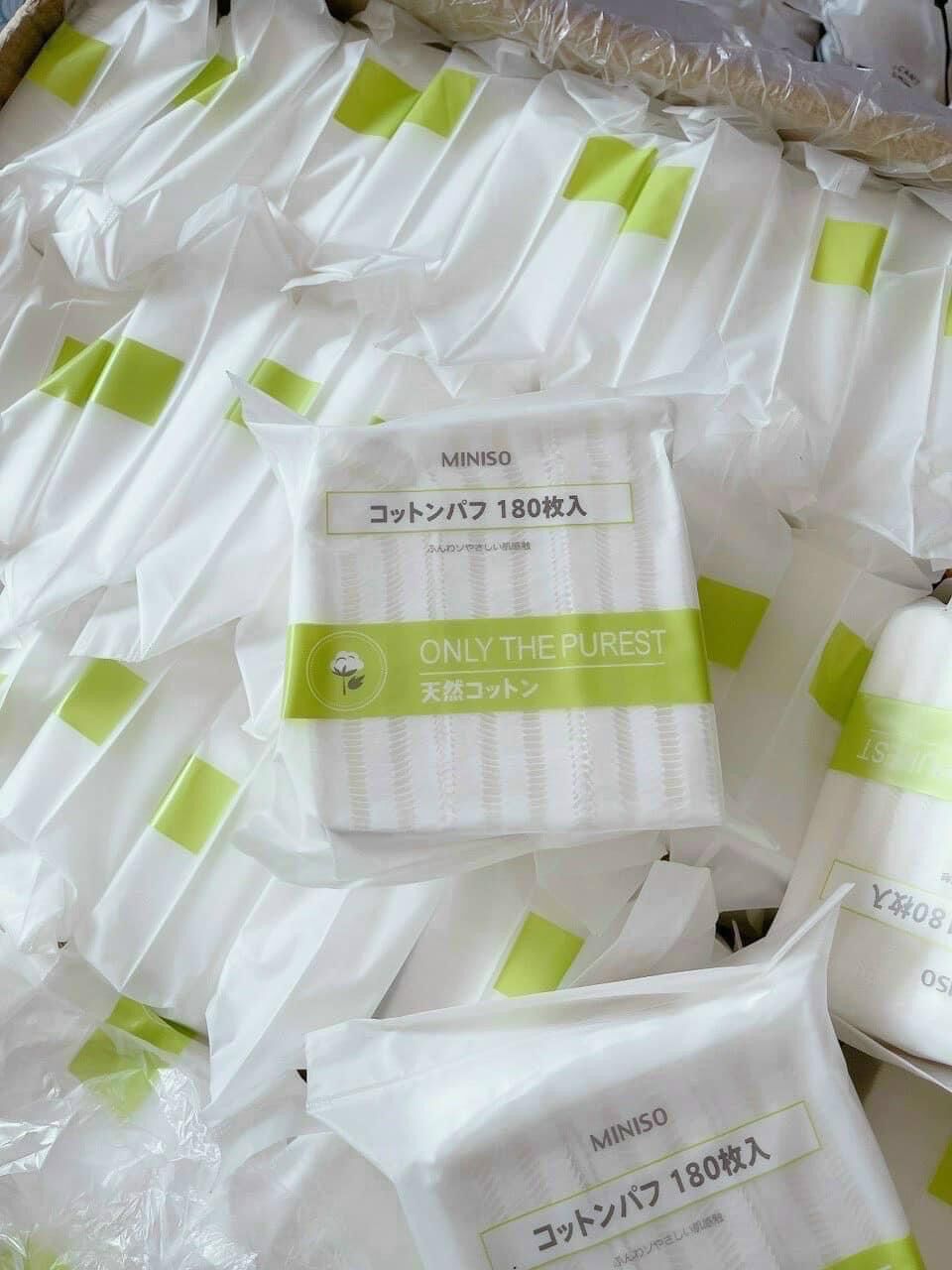 Bông tẩy trang Miniso 180m