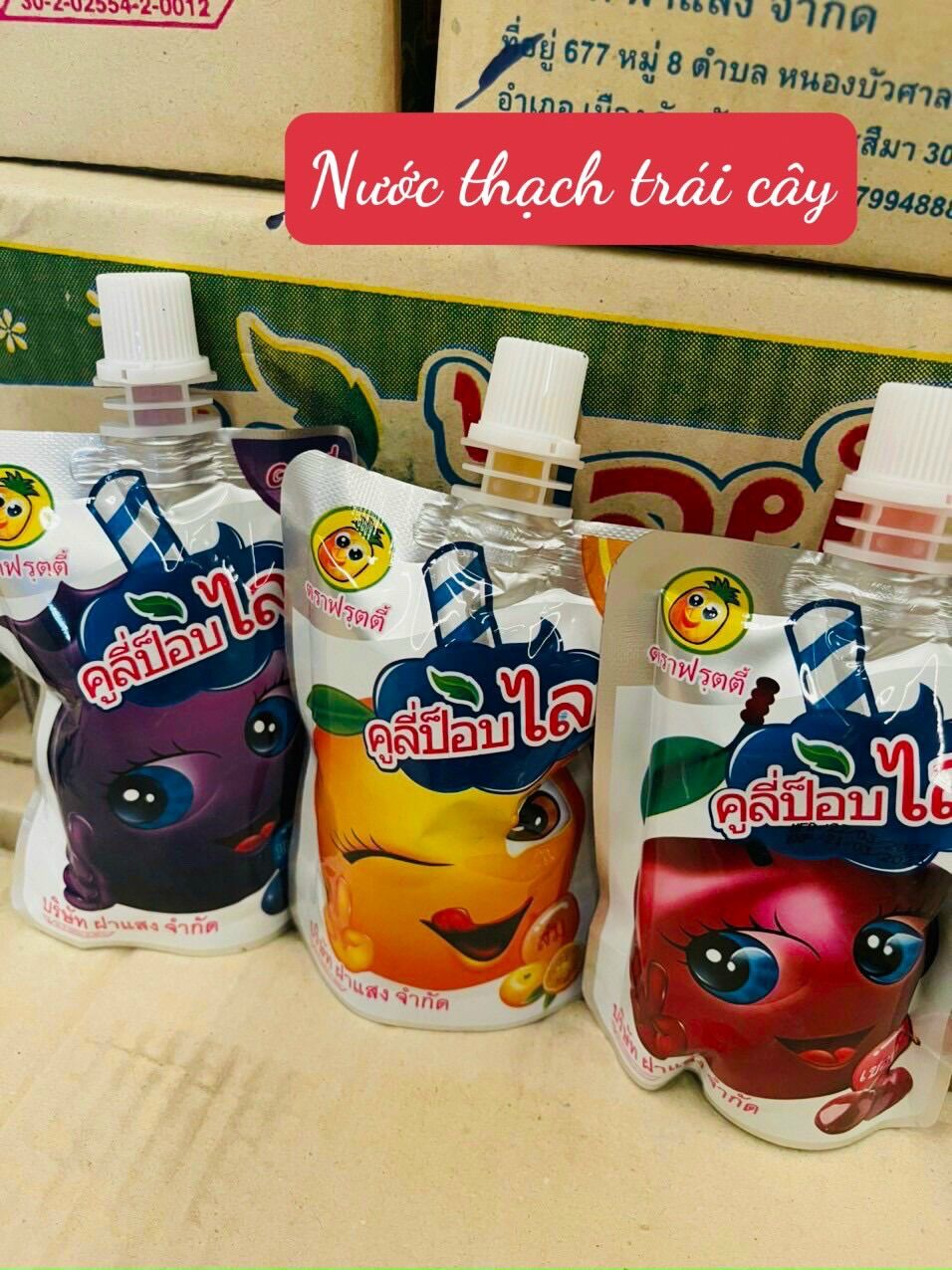 Thạch hút trái cây Thái Lan 1 gói