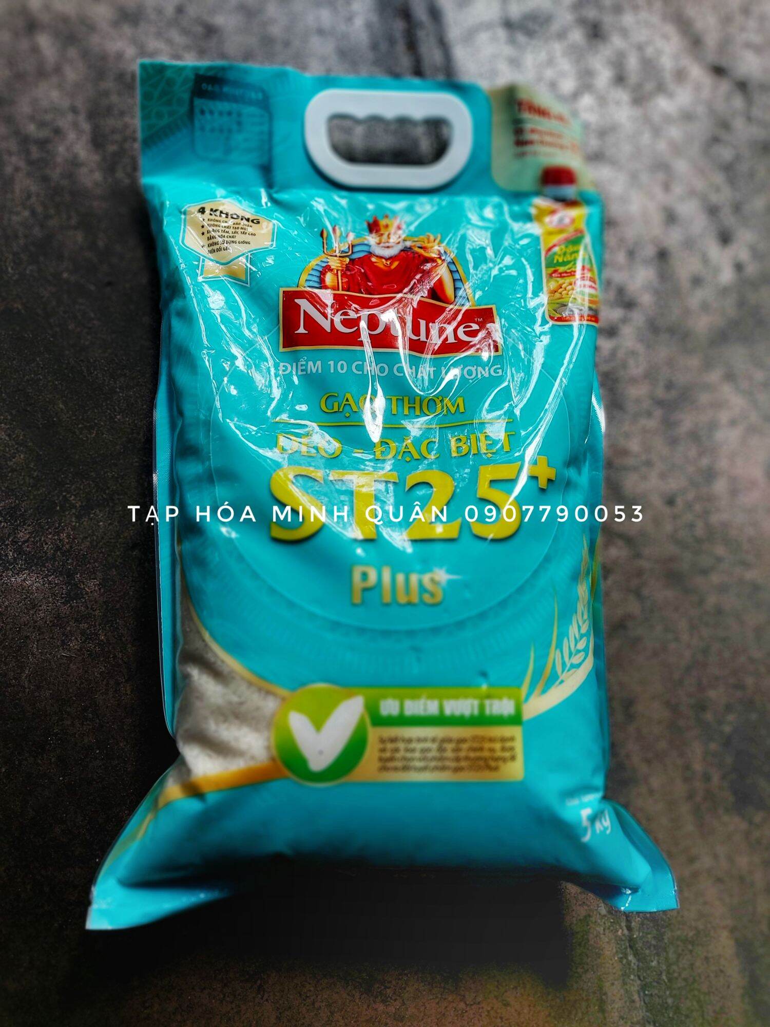 GẠO THƠK DẺO ĐẶC BIỆT ST25 PLUS NEPTUNE TÚI 5KG