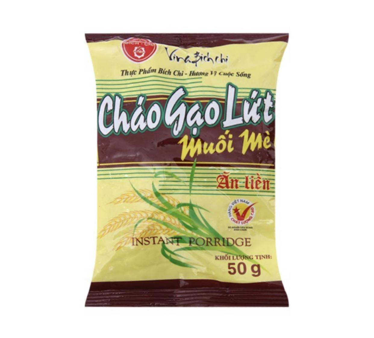Combo 50 gói cháo gạo lứt Muối Mè Bích Chi 50gr