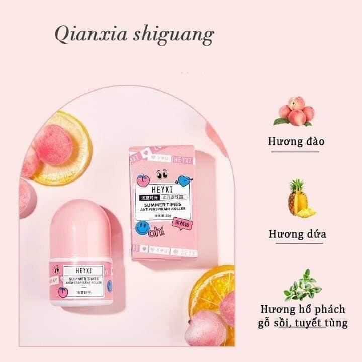 LĂN KHỬ MÙI HEYXI DƯỠNG TRẮNG HƯƠNG NƯỚC HOA CHAI 30ML