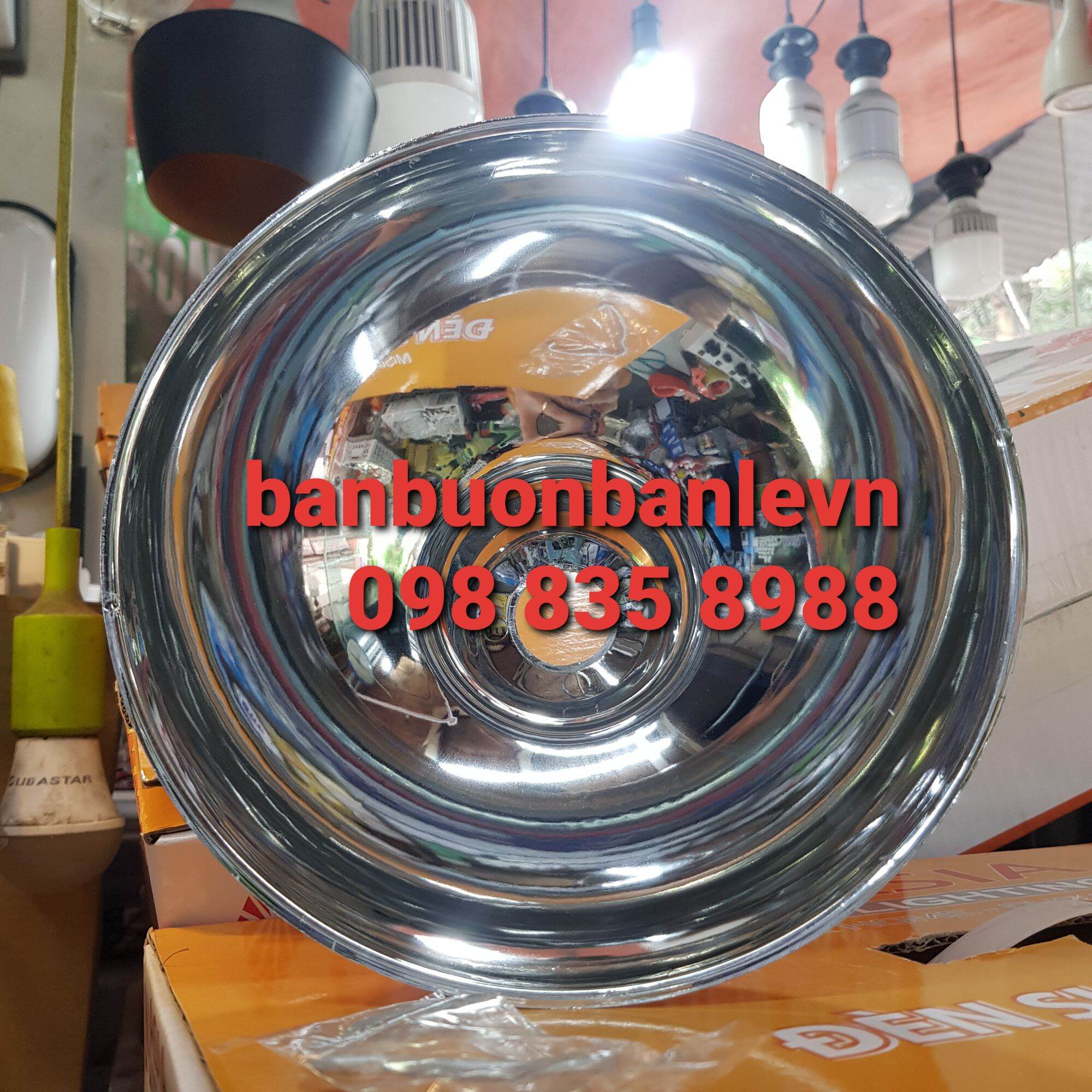 Combo 5 chao đèn nhựa mạ bạc 30cm nival